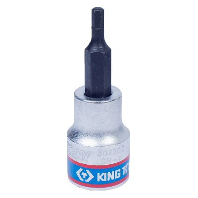 Насадка (бита) торцевая 3/8&quot;, Hex, 3 мм, L = 50 мм KING TONY 302503 KING TONY – анонс, характеристики, MST302503 