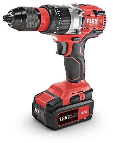 Детальное изображение : аккумуляторный ударный дрель-шуруповерт flex pd 2g 18.0-ec