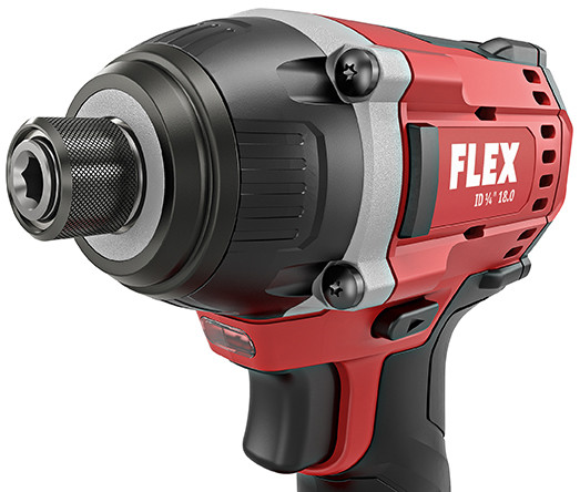 Детальное изображение : аккумуляторная ударная дрель-шуруповерт flex id 1/4&quot; 18.0/2.5 set
