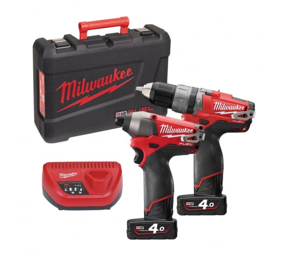 Milwaukee M12 PP2A-402C Набор Аккумуляторных инструментов