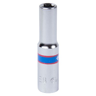 Головка торцевая TORX Е-стандарт 1/4&quot;, E8, L = 50 мм KING TONY 227508M KING TONY – анонс, характеристики, MST227508M 