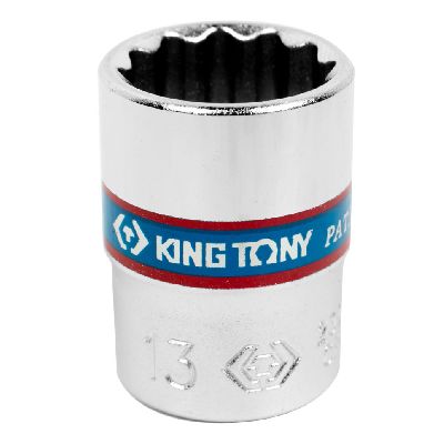 Головка торцевая стандартная двенадцатигранная 1/4&quot;, 13 мм KING TONY 233013M KING TONY – анонс, характеристики, MST233013M 