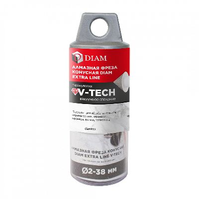 Фреза алмазная конусная DIAM 2-38x30xМ14 Extra Line V-TECH (в.спекание) (320303) DIAM – анонс, характеристики, 320303 