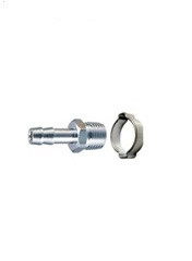 Переходник Zitrek 1/4&quot; на ёлочку 8мм. с хомутом: 