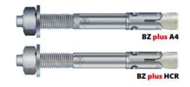 Клиновой анкер МКТ BZ plus A4 8-30-41/95 для сухой резки и мокрой