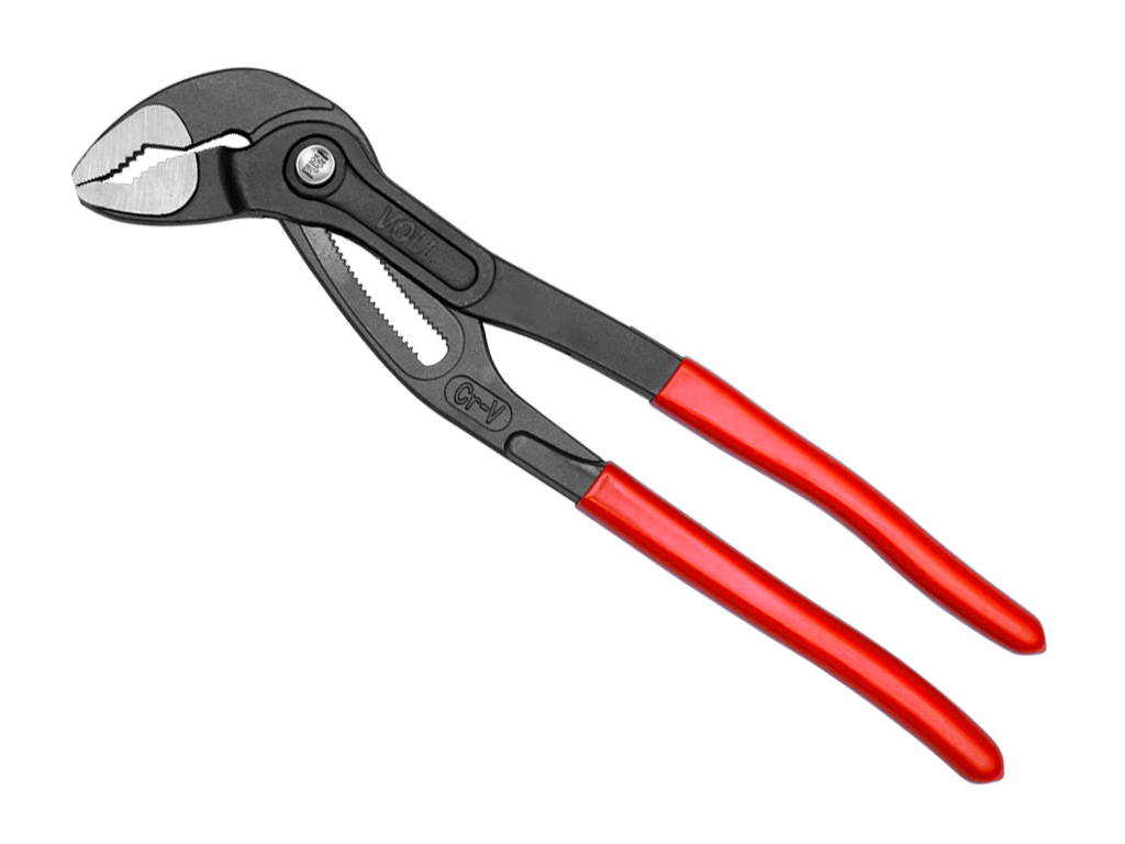 Переставные клещи VOLL Cobra с механизмом быстрой фиксации, L-12" (300 мм), CrV