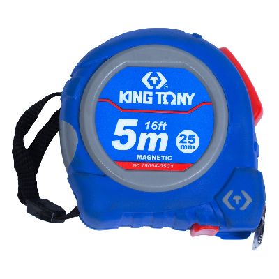 Цена по акции на рулетка измерительная 5 м, полотно 25 мм, магнитный крюк king tony 79094-05c1 в магазине Инструмент-24