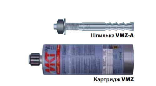 Шпилька МКТ VMZ-A 125 M16-100/250 для сухой резки и мокрой