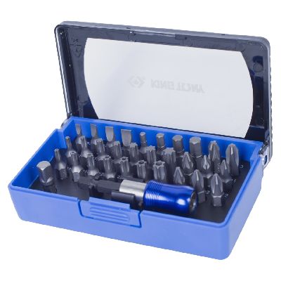 Набор вставок (бит) 1/4&quot;, PH, PZ, Hex, Torx, Slotted, 32 предмета KING TONY 1032CQ KING TONY – анонс, характеристики, MST1032CQ 