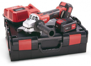 Акции и распродажа аккумуляторная углошлифмашина flex l 125 18.0-ec/5.0 set