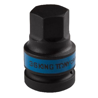 Насадка (бита) ударная торцевая 1&quot;, HEX, 36 мм, L = 80 мм KING TONY 801536M KING TONY – анонс, характеристики, MST801536M 