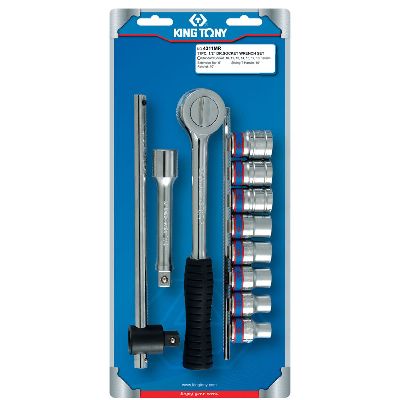 Набор торцевых головок 1/2&quot;, шестигранные, 10-19 мм, 11 предметов KING TONY 4311MR KING TONY – анонс, характеристики, MST4311MR 