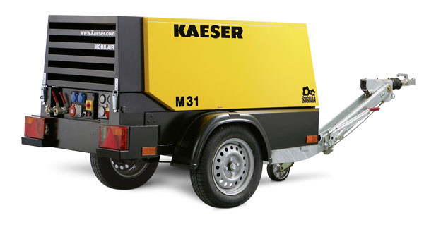 Компрессор KAESER M 31 (на шасси) с дизельным двигателем – купить в , подробное изображение 
