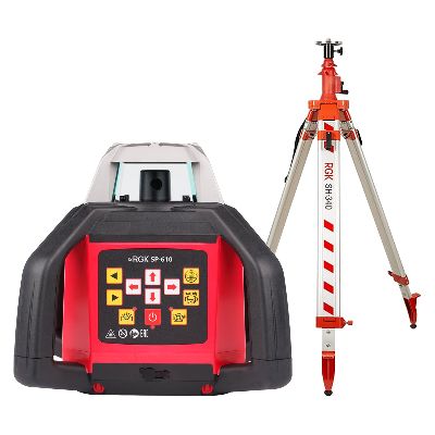 Комплект: ротационный нивелир RGK SP-610 + элевационный штатив RGK SH-340 (134356) RGK – анонс, характеристики, 