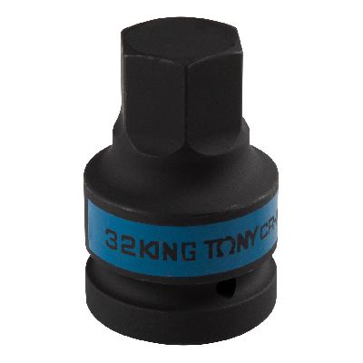 Насадка (бита) ударная торцевая 1&quot;, HEX, 32 мм, L = 80 мм KING TONY 801532M KING TONY – анонс, характеристики, MST801532M 