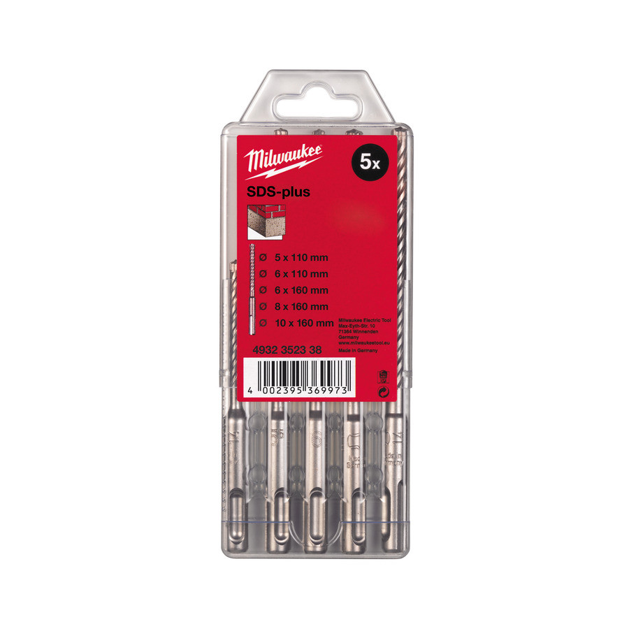 Набор буров SDS-Plus Milwaukee MS2 Set -7 шт