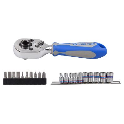 Набор вставок (бит) и головок с трещоткой 1/4&quot;, Torx, Hex, PH, 21 предметов KING TONY 2501MR KING TONY – анонс, характеристики, MST2501MR 