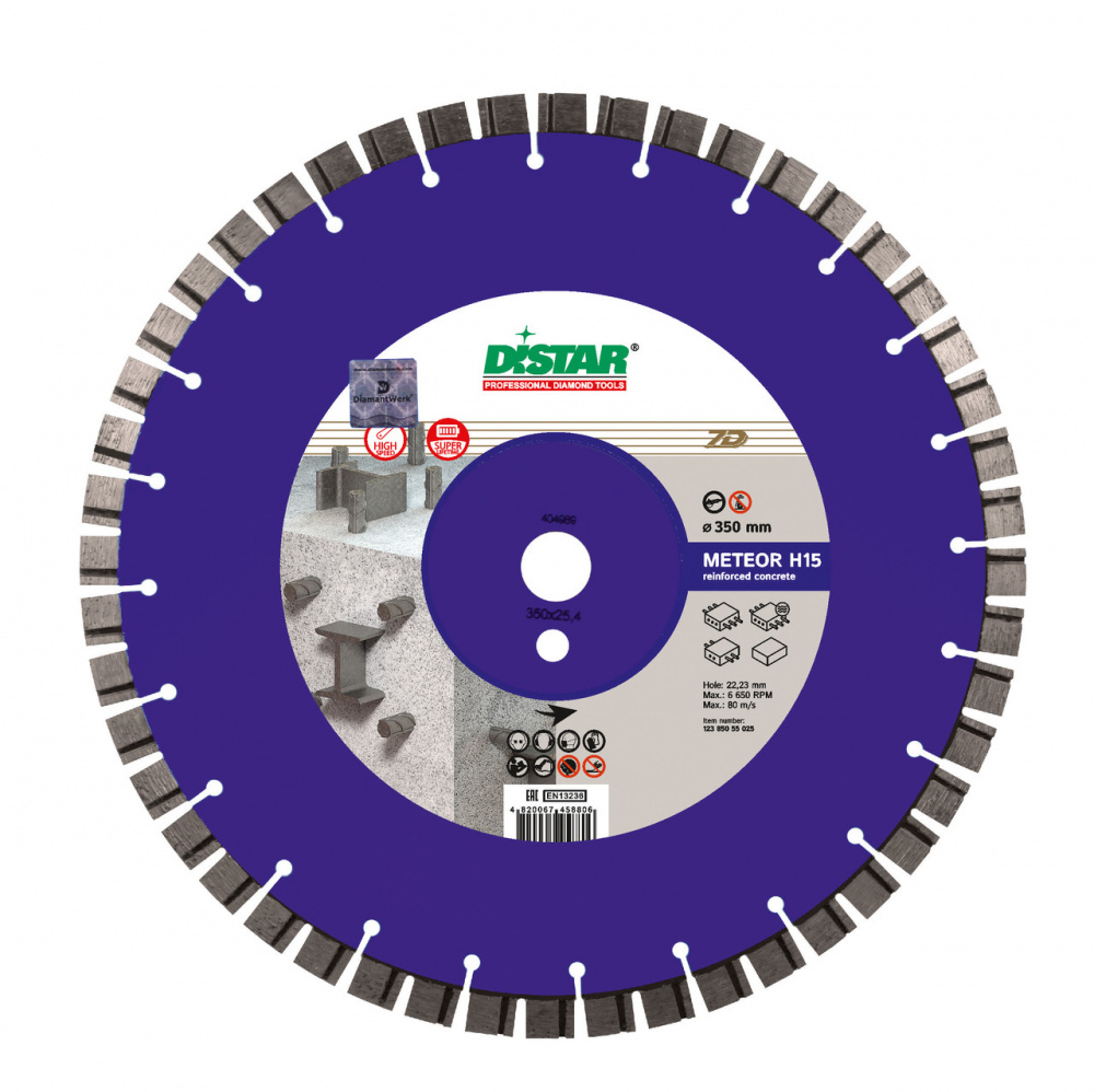 Алмазный диск DISTAR 1A1RSS/C3-W Meteor H15 D500