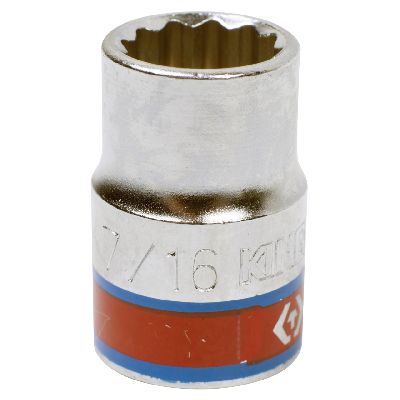 Головка торцевая стандартная двенадцатигранная 3/8&quot;, 7/16&quot;, дюймовая KING TONY 333014S KING TONY – анонс, характеристики, MST333014S 