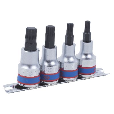 Набор торцевых насадок 1/2&quot;, Spline, М6-М12, L = 80 мм, 4 предмета KING TONY 4126PR KING TONY – анонс, характеристики, MST4126PR 