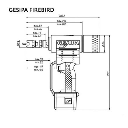 Аккумуляторный заклепочник для резьбовых заклёпок GESIPA FireBird лучшие предложения