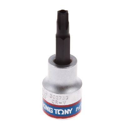 Насадка (бита) торцевая 3/8&quot;, Torx, T30, L = 50 мм, с отверстием KING TONY 302730 KING TONY – анонс, характеристики, MST302730 