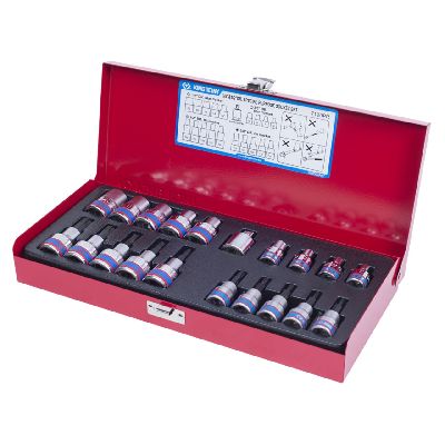 Набор торцевых насадок и головок 1/2&quot;, 3/8&quot;, Torx, Е6-Е20, Т10-Т55, 20 предметов KING TONY 7120PR KING TONY – анонс, характеристики, MST7120PR 