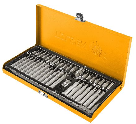 Набор вставок (бит) 10 мм, Torx, Spline, Hex, 40 предметов TOLSEN TT20385 TOLSEN – анонс, характеристики, MSTTT20385 