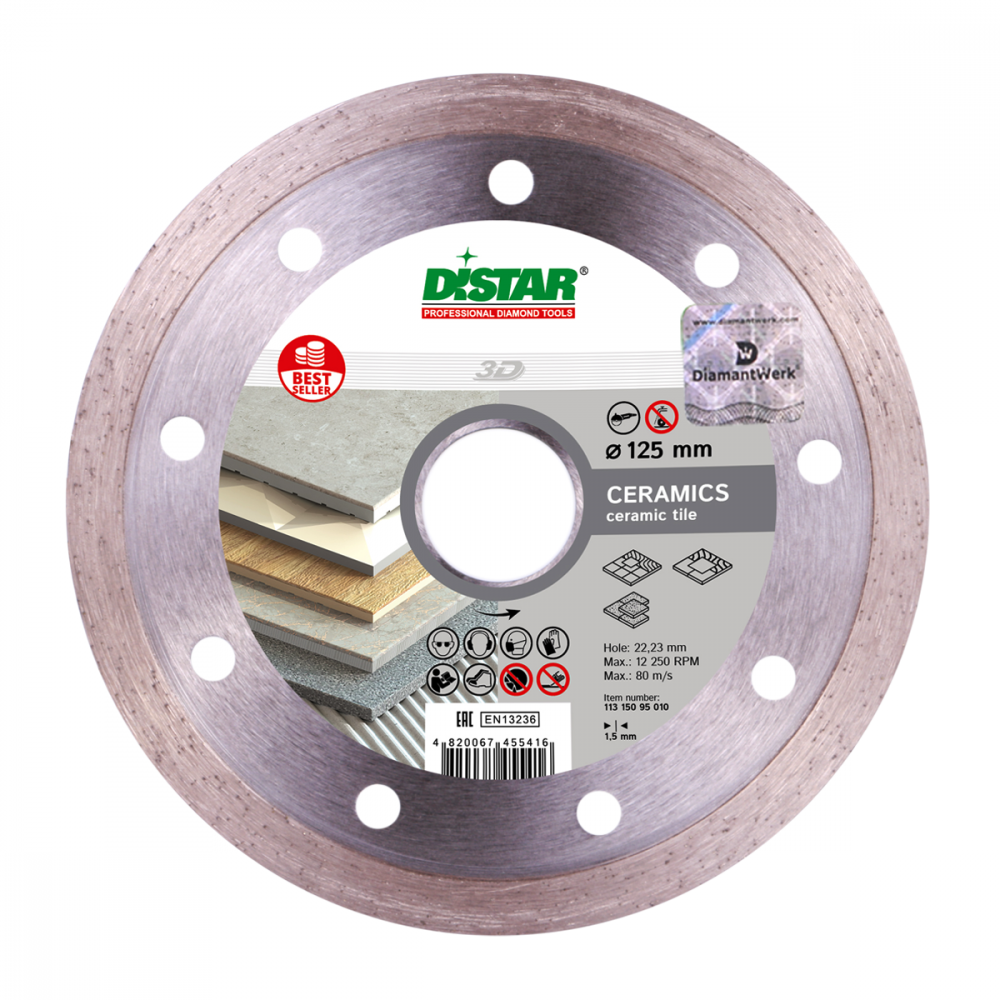 Алмазный диск DISTAR 1A1R Bestseller Ceramics D125
