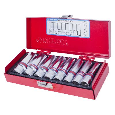 Набор глубоких торцевых головок 3/8&quot;, шестигранные, 3/8&quot;-13/16&quot;, 8 предметов KING TONY 3508SR KING TONY – анонс, характеристики, MST3508SR 