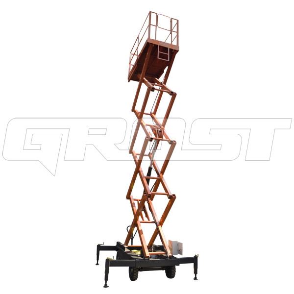 Детальная фотография ножничный подъемник с электроподъемом grost px 05-12000 (ac)