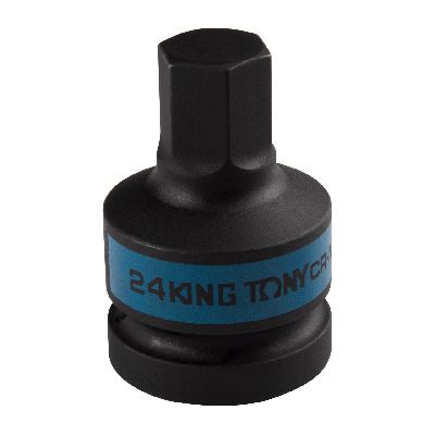 Насадка (бита) ударная торцевая 1&quot;, HEX, 24 мм, L = 80 мм KING TONY 801524M KING TONY – анонс, характеристики, MST801524M 