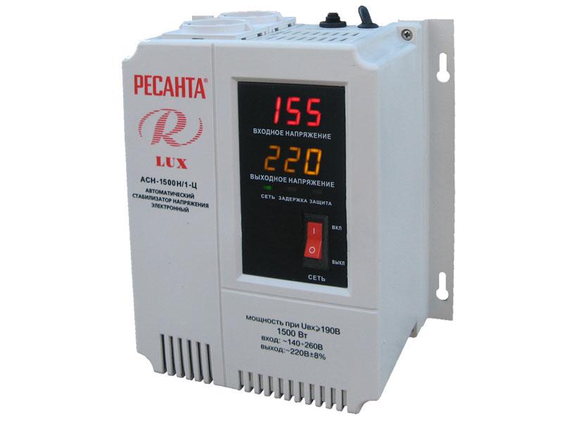 Стабилизатор АСН- 1 500Н/1-Ц Ресанта Lux Стабилизатор АСН- 1 500Н/1-Ц Ресанта Lux
