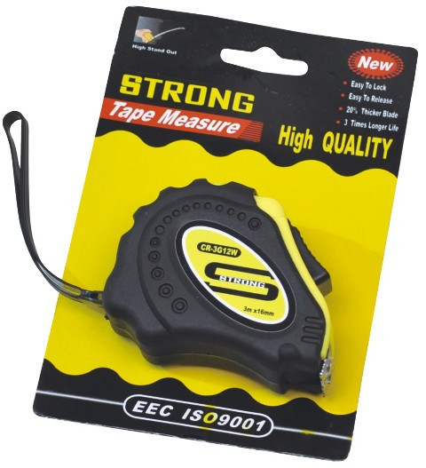 Рулетка 3м STRONG СТИ-608 без магнита