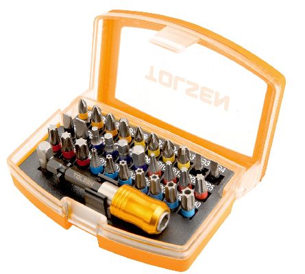 Набор вставок (бит) 1/4&quot;, PH, PZ, Hex, Torx, Slotted, 32 предмета TOLSEN TT20370 TOLSEN – анонс, характеристики, MSTTT20370 