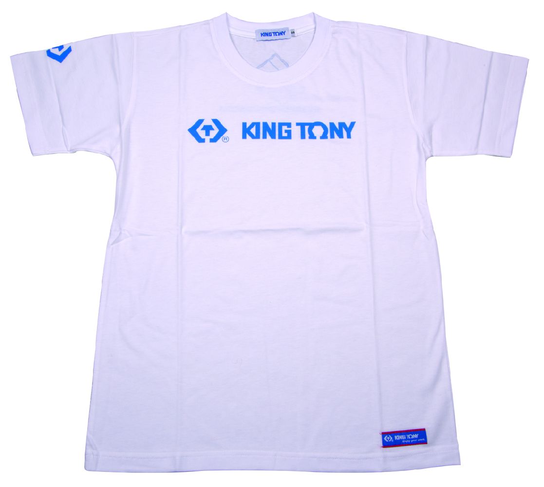 Футболка с логотипом бренда "KING TONY" (размер: XL), белая KING TONY ZS142W-XL