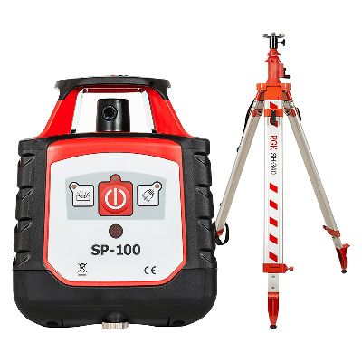 Комплект: ротационный нивелир RGK SP-100 + элевационный штатив RGK SH-340 (134393) RGK – анонс, характеристики, 