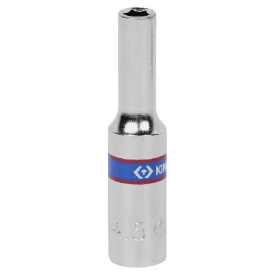 Головка торцевая глубокая шестигранная 1/4&quot;, 4,5 мм KING TONY 223545M KING TONY – анонс, характеристики, MST223545M 