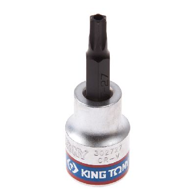 Насадка (бита) торцевая 3/8&quot;, Torx, T27, L = 50 мм, с отверстием KING TONY 302727 KING TONY – анонс, характеристики, MST302727 