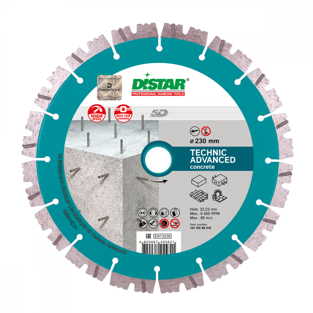 Алмазный диск DISTAR 1A1RSS/С3-H Technic Advanced D150