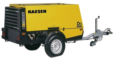 Компрессор KAESER M 64 (на шасси) с дизельным двигателем – купить в , подробное изображение 
