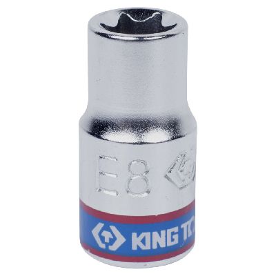 Головка торцевая TORX Е-стандарт 1/4&quot;, E8, L = 24 мм KING TONY 237508M KING TONY – анонс, характеристики, MST237508M 