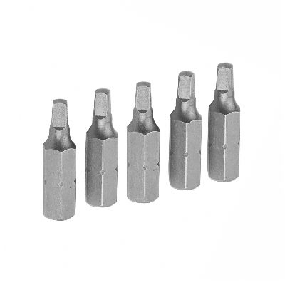 Набор вставок (бит) торцевых 1/4&quot;, Square, S2, 25 мм, 5 предметов TOLSEN TT20280 TOLSEN – анонс, характеристики, MSTTT20280 