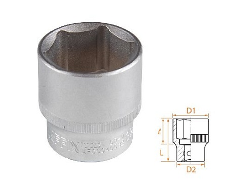 Головка торцевая стандартная шестигранная 1/2&quot;, 32 мм AFFIX AF00040032 AFFIX – анонс, характеристики, MSTAF00040032 