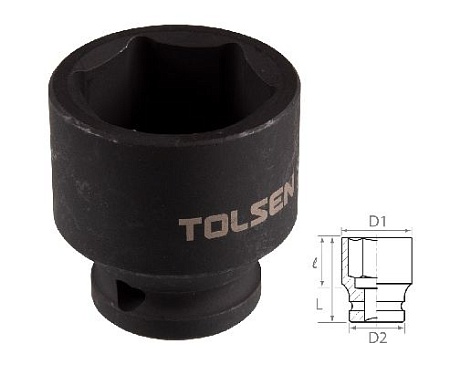 Головка торцевая ударная шестигранная 1/2&quot;, 27 мм TOLSEN TT18227 TOLSEN – анонс, характеристики, MSTTT18227 