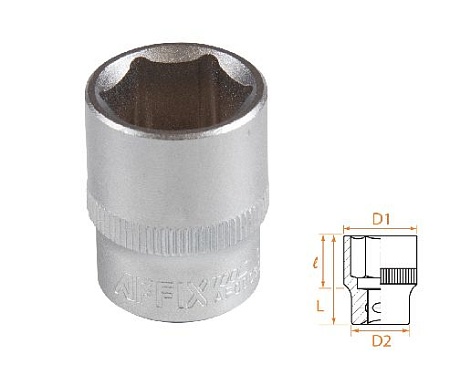 Головка торцевая стандартная шестигранная 3/8&quot;, 17 мм AFFIX AF00030017 AFFIX – анонс, характеристики, MSTAF00030017 