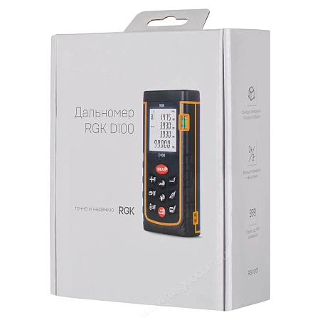 Лазерный дальномер RGK D100 (с поверкой) (755658) RGK – анонс, характеристики, 