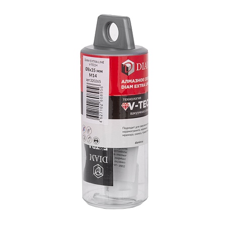 Сверло алмазное DIAM 8x35xМ14 Extra Line V-TECH (320265) DIAM – анонс, характеристики, 320265 