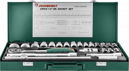 Набор головок торцевых Jonnesway S04H4724S – анонс, характеристики, S04H4724S 