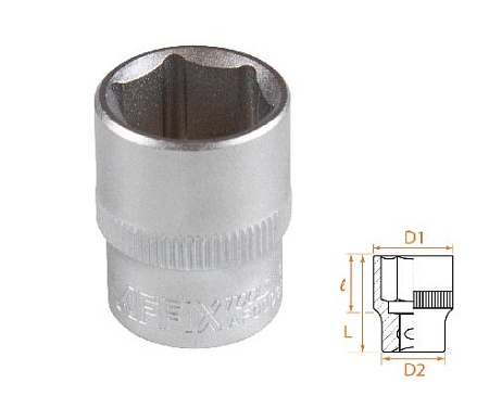 Головка торцевая стандартная шестигранная 3/8&quot;, 16 мм AFFIX AF00030016 AFFIX – анонс, характеристики, MSTAF00030016 
